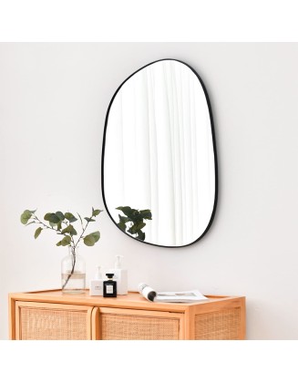 Shaped Iron Border Mirror Bedroom Wall Mounted Makeup Mirror Bathroom Toilet Mirror