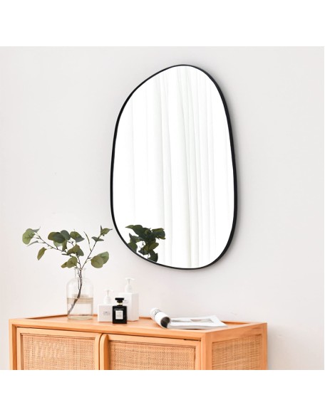 Shaped Iron Border Mirror Bedroom Wall Mounted Makeup Mirror Bathroom Toilet Mirror