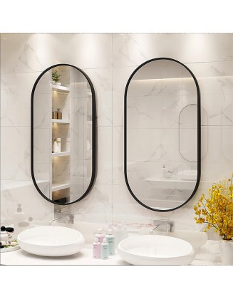 Scandinavian style bathroom mirror two round wall mounted bathroom wall mounted aluminium mirror
