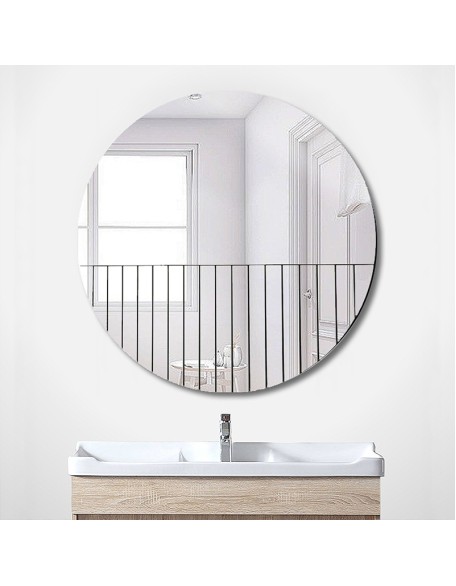 Light Luxury Wall Mounted Mirror Bedroom Wardrobe Bathroom Bathroom Mirror Round Makeup Mirror