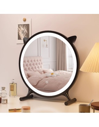 Desktop smart light vanity mirror home bedroom dressing table mirror desktop vanity mirror