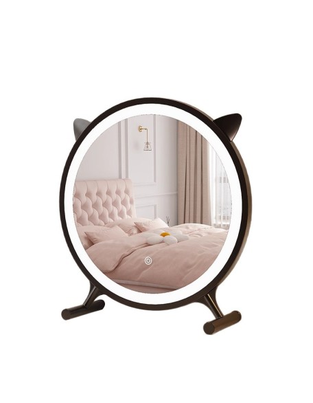Desktop smart light vanity mirror home bedroom dressing table mirror desktop vanity mirror