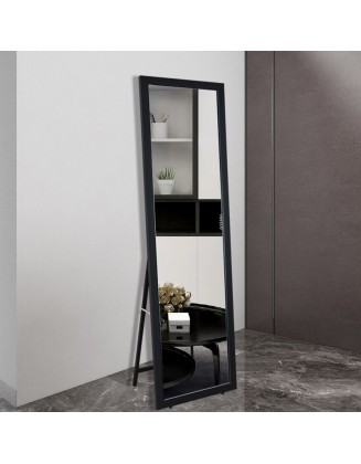 Dressing Mirror Vertical Mirror Wooden Home Bedroom Trial Mirror Full Body Mirror Floor Mirror