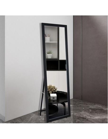 Dressing Mirror Vertical Mirror Wooden Home Bedroom Trial Mirror Full Body Mirror Floor Mirror