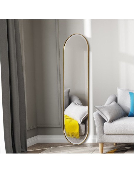 Home wall-mounted full-body mirror floor mirror light luxury large size mirror bedroom fitting mirror