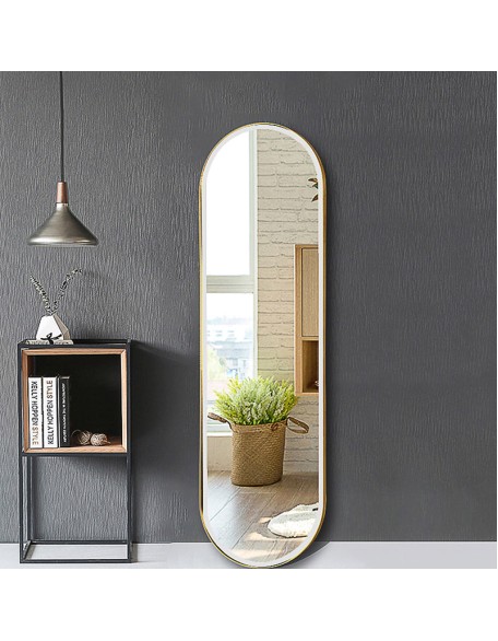 Home wall-mounted full-body mirror floor mirror light luxury large size mirror bedroom fitting mirror