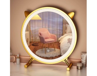 Desktop smart light vanity mirror home bedroom dressing table mirror desktop vanity mirror